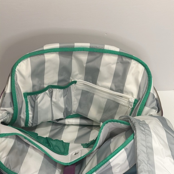 lululemon Green & Purple Plaid Duffle Bag USED - Picture 9 of 9